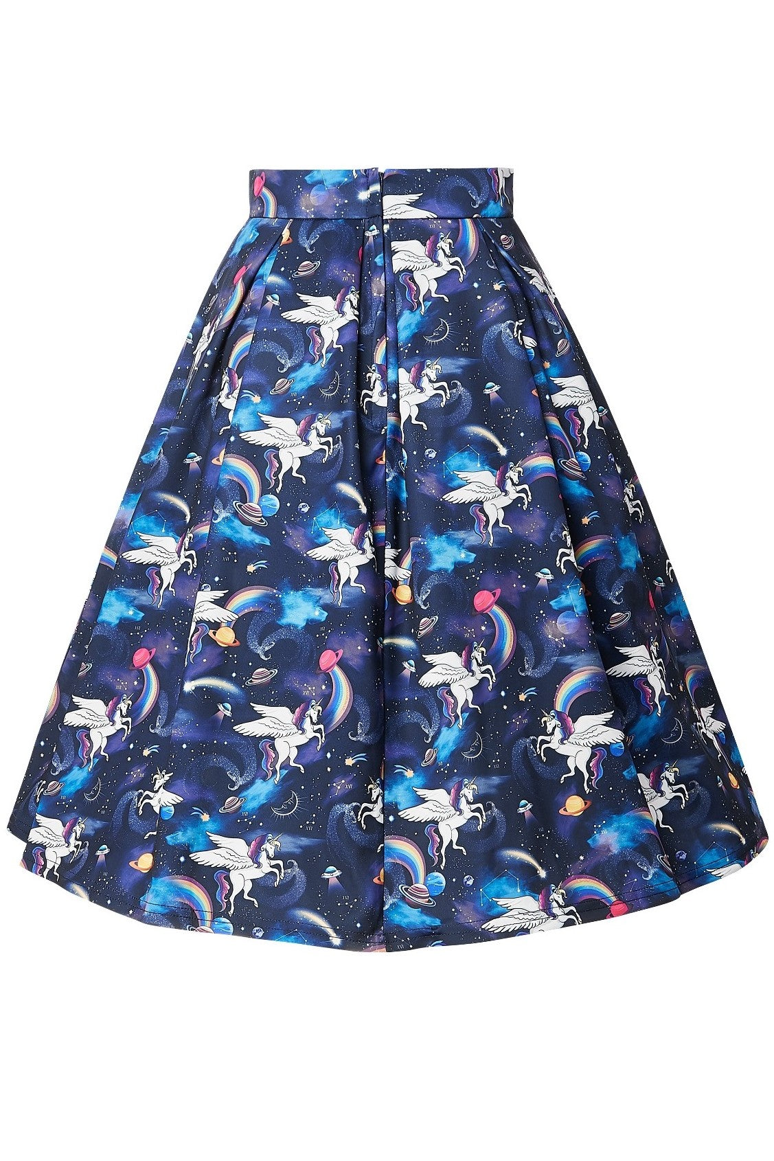 PRE-ORDER Carolyn Box Pleat Unicorn Print Skirt