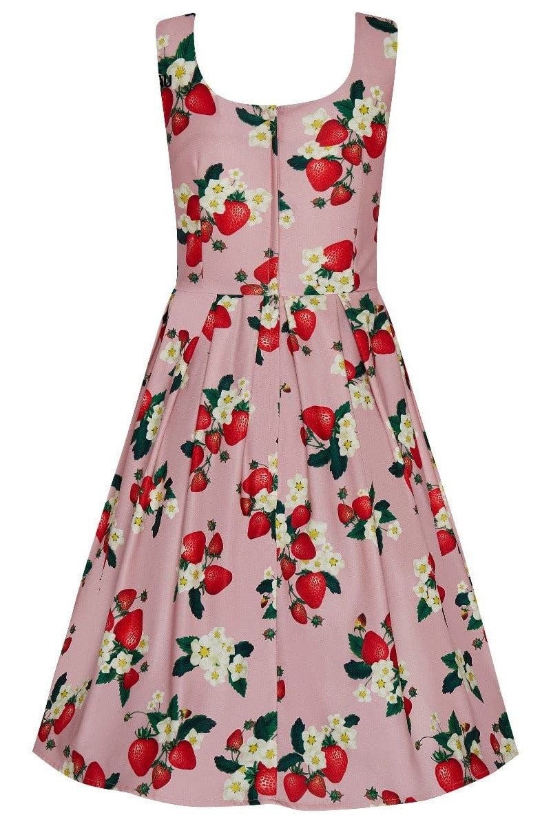Woman's Pink Strawberry Dress