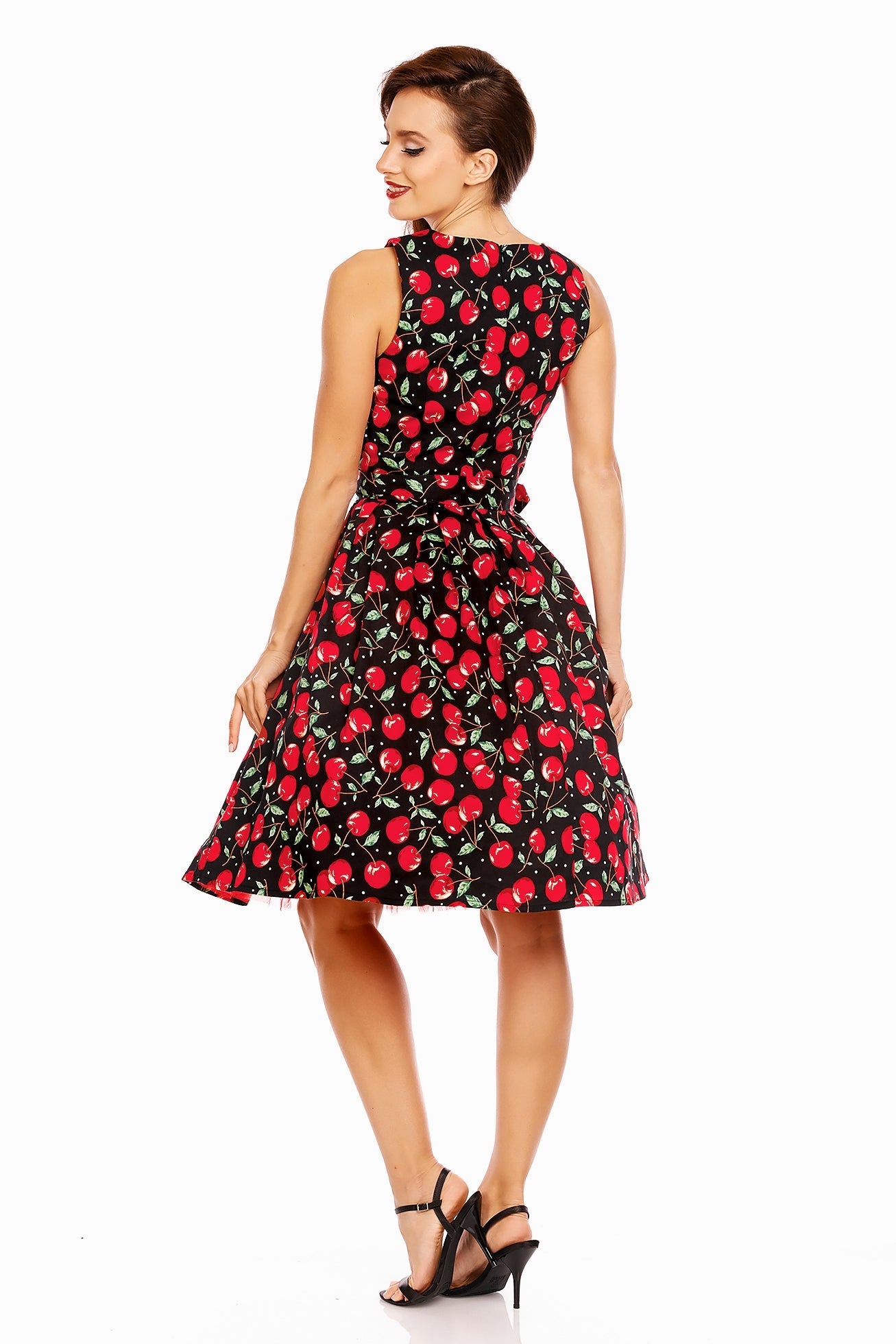 Woman's Retro Cherry Swing Dress