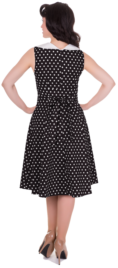 Sally Classic Vintage Sailor Dress in Black
