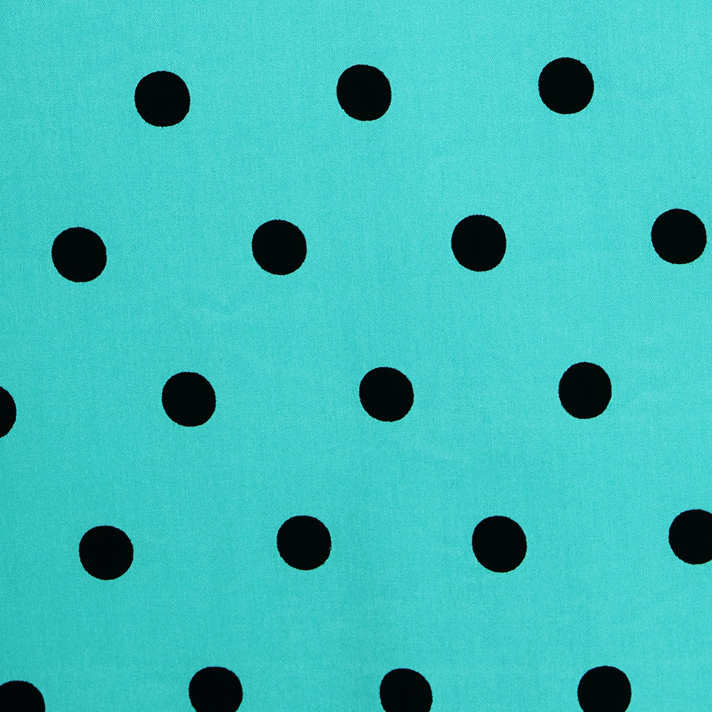 Claudia Flirty Fifties Style Polka Dot Dress In Bright Turquoise/Black