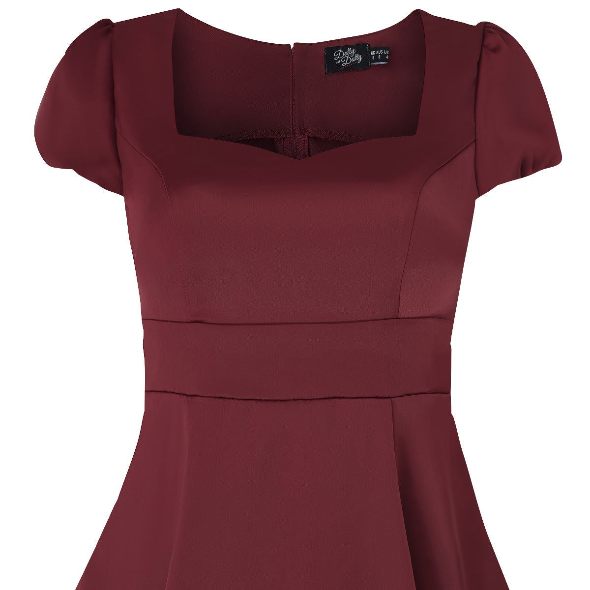 Claudia Burgundy Swing Dress