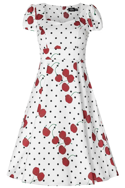Claudia Cherry & Polka Dot Swing Dress