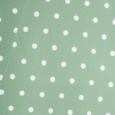 Claudia Classic Fifties Style Dress Pale Green and Polka Dots