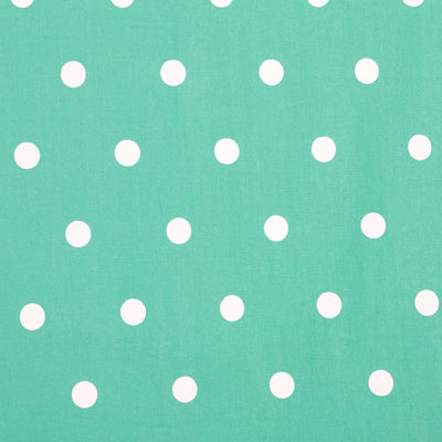 Claudia Flirty Fifties Style Polka Dot Dress In Mint/White