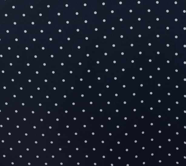 Viktoria 50s inspired A-line dress in Navy & White Polka Dot