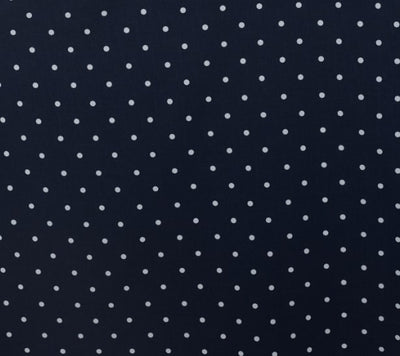 Viktoria 50s inspired A-line dress in Navy & White Polka Dot