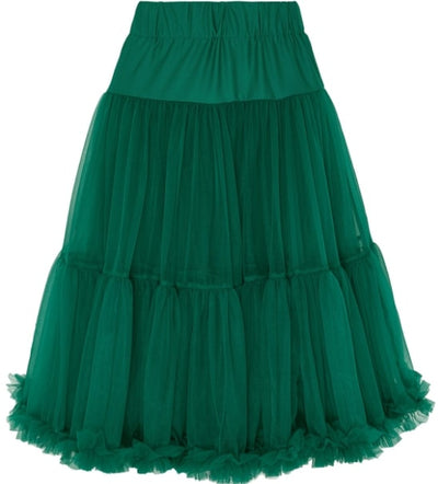Soft Fluffy Nylon Petticoat 65cm-25.5 Inches in Green