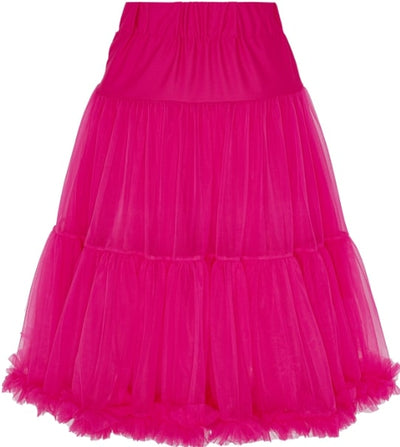 Soft Fluffy Nylon Petticoat 65cm-25.5 Inches -  Hot Pink