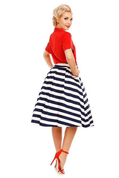 Ruby Short Sleeve Tie Blouse in Satin Red