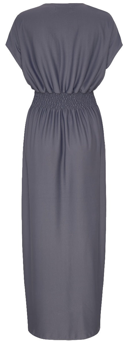 Kimono Summer Maxi Dress in Grey