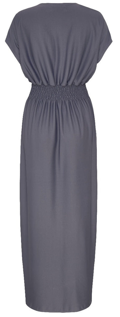 Kimono Summer Maxi Dress in Grey
