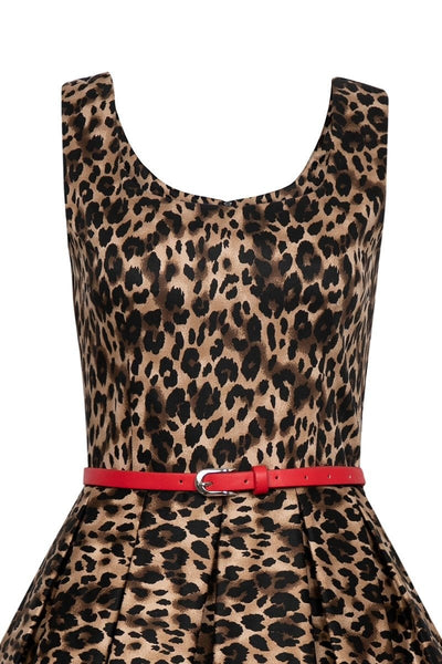 Amanda Leopard Print Swing Dress9