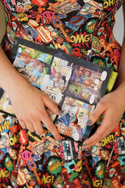 Amanda Pop Art Swing Dress3