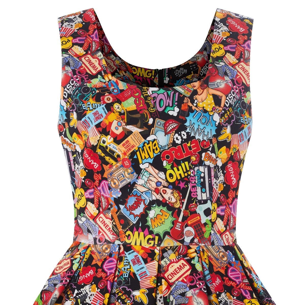 Amanda Pop Art Swing Dress7
