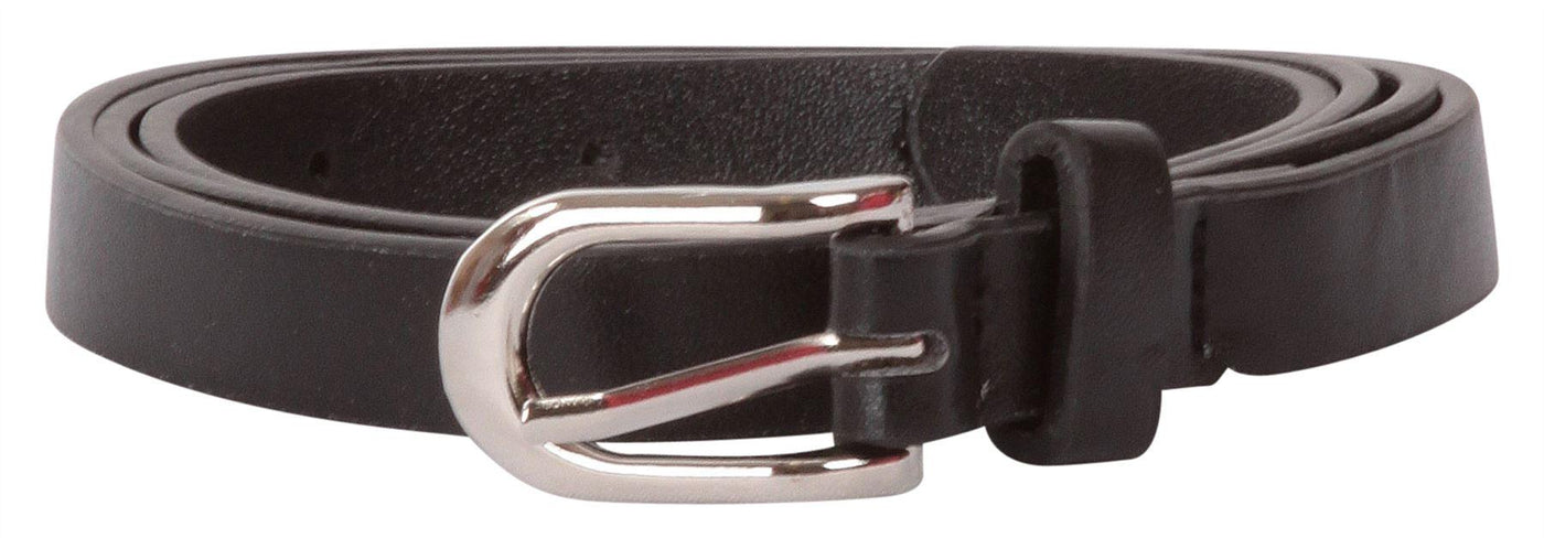 Stylish Faux Leather Buckle Belt in Black