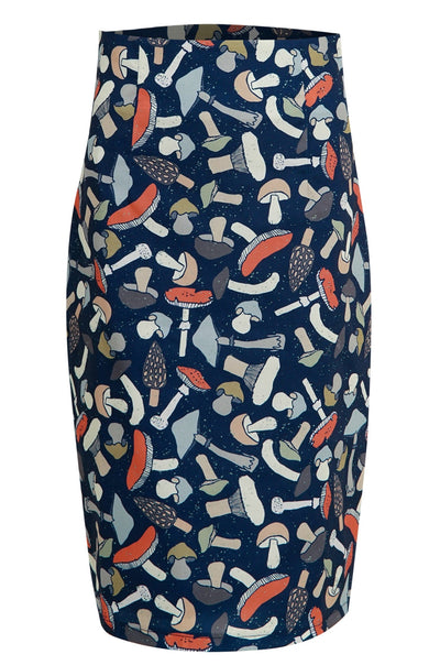 Falda Chic Pencil Skirt In Mushroom Print