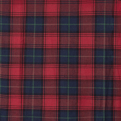Annie Retro Check Swing Dress in Red/Blue