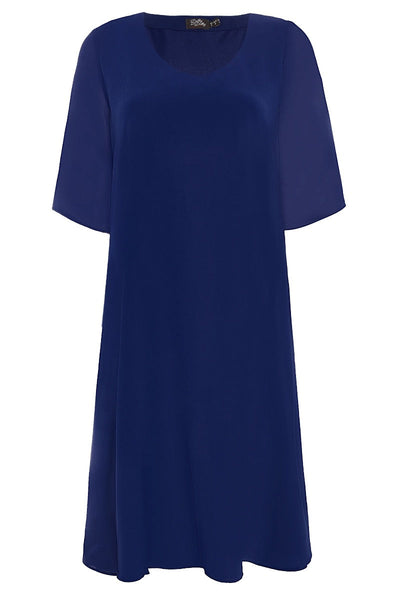  Chiffon dress in Royal Blue