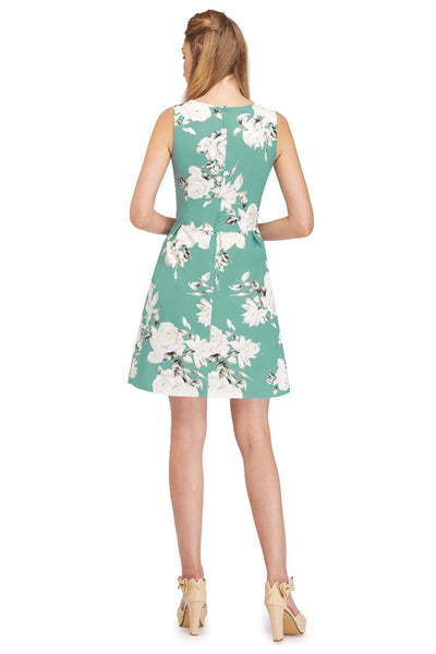 Joan Classic Rose Print Summer Dress with Pockets
