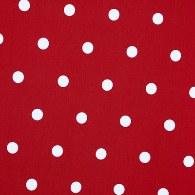 Amanda Scoop Neck Swing Dress Red & White Polka Premium Cotton