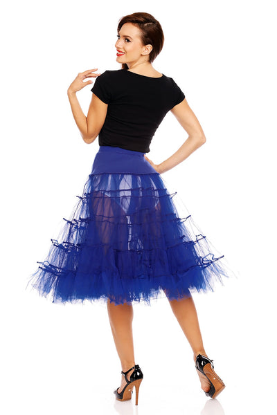 Extra Long Flared Petticoat in Blue