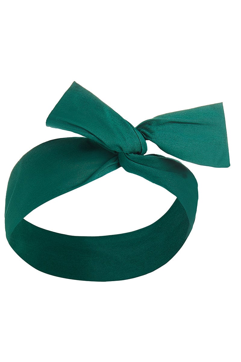 50's inspired Bow Tie headband in Green
