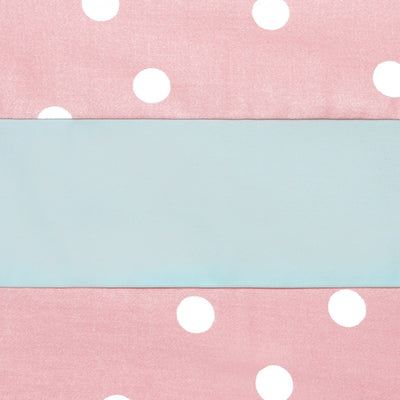 Girls' Kathleen Pleated Polka Dot Striped Skirt in Pale Pink-Blue