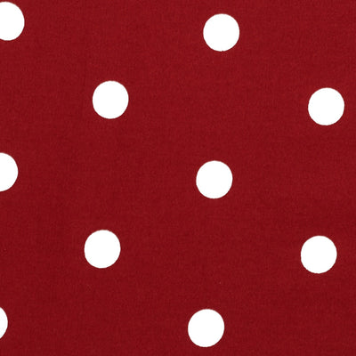 Kathleen 1950s Inspired Children's Box Pleat Circle Skirt in Burgundy Cream Polka