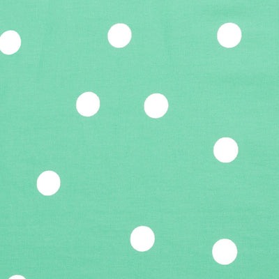 Kathleen 1950s Inspired Children's Box Pleat Circle Skirt in Cyan Cream Polka