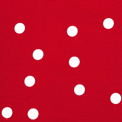 Kathleen 1950s Inspired Children's Box Pleat Circle Skirt in Red Cream Polka