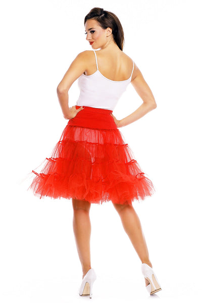 Long Flared Petticoat in Red