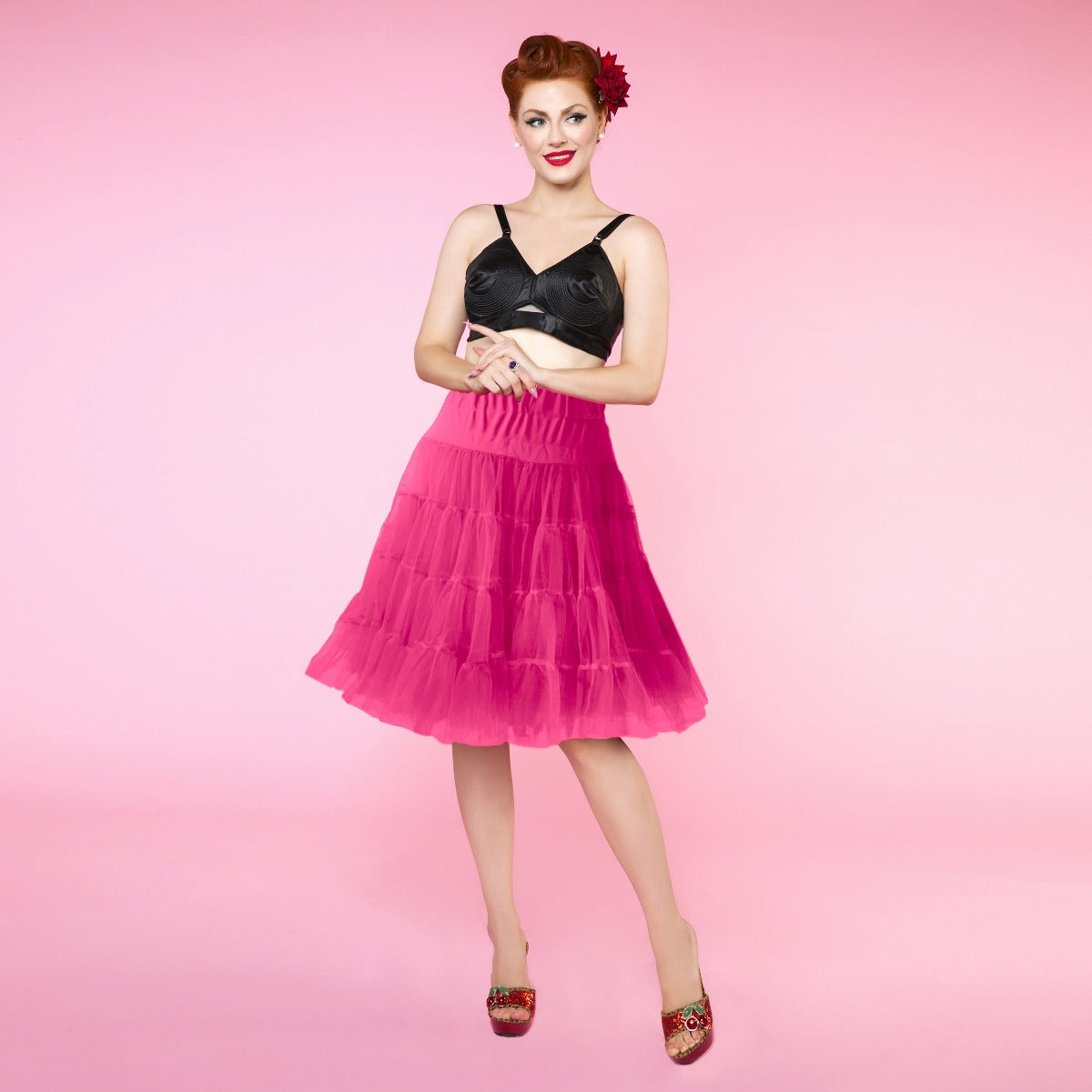 Hot Pink Petticoat 5.5 cm-23 Inches