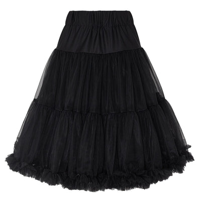 Soft Fluffy Nylon Petticoat 59cm-23cm Inches in Black