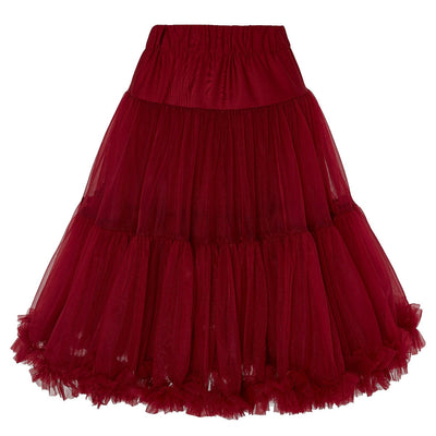 Soft & Fluffy Nylon Petticoat 53cm-21 Inches - Burgundy