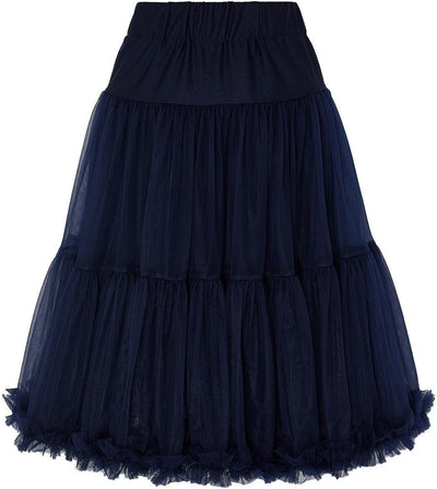 Soft Fluffy Nylon Petticoat 65cm/25.5 Inches in Navy Blue