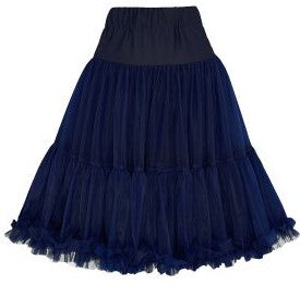 Soft & Fluffy Nylon Petticoat 53cm-21 Inches - Navy Blue