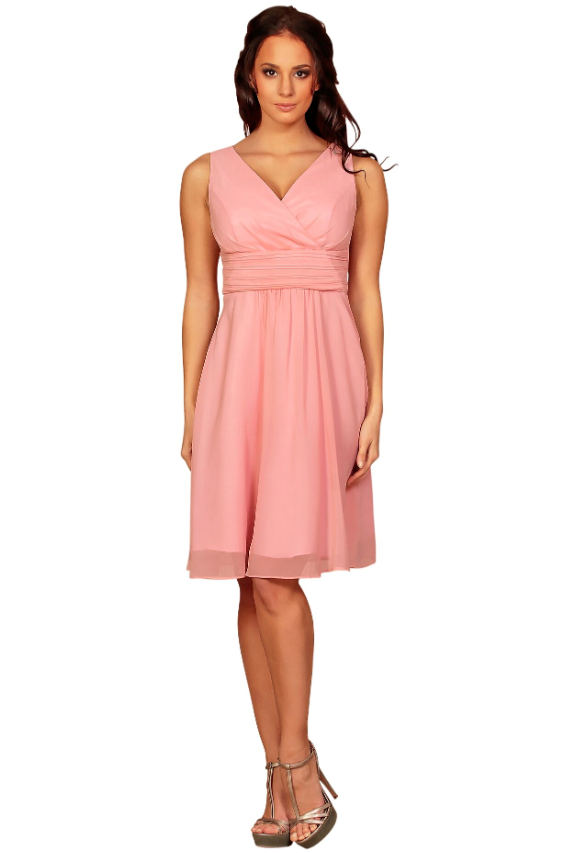 Formal Cocktail Dress in Light Pink