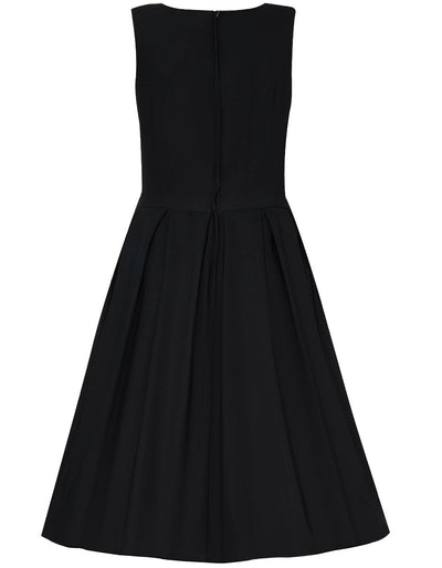 Annie Retro Swing Dress in Black