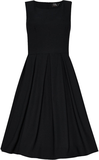 Annie Retro Swing Dress in Black