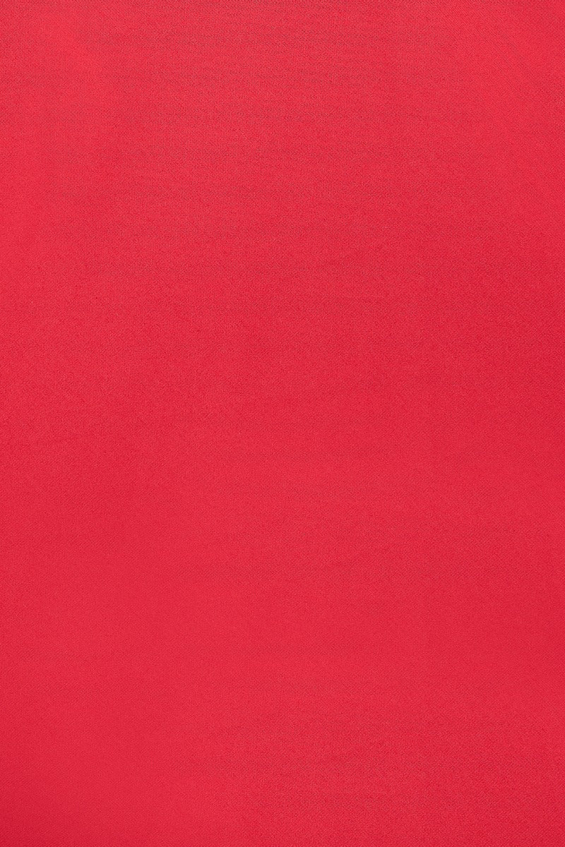 Shirley High Waist Full Circle Plain Skirt in Red