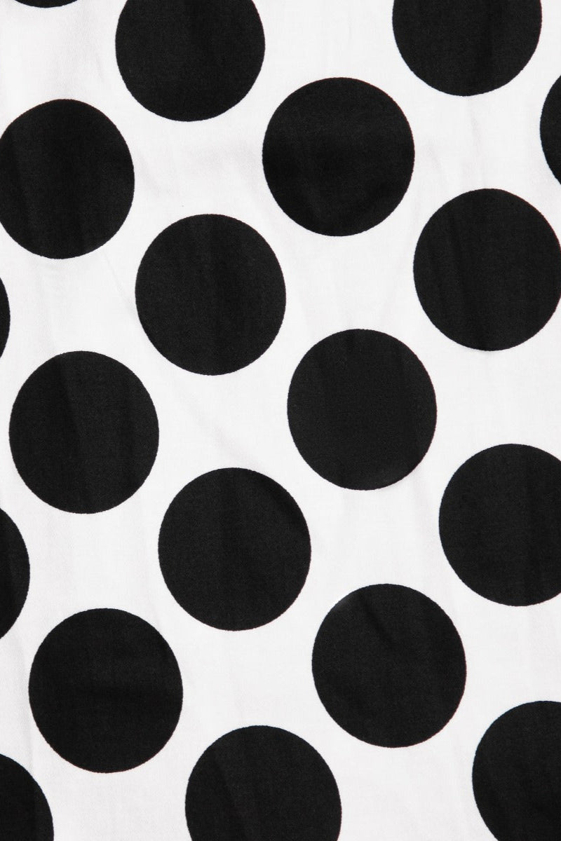 Carolyn Monochrome Polka Dot Swing Skirt
