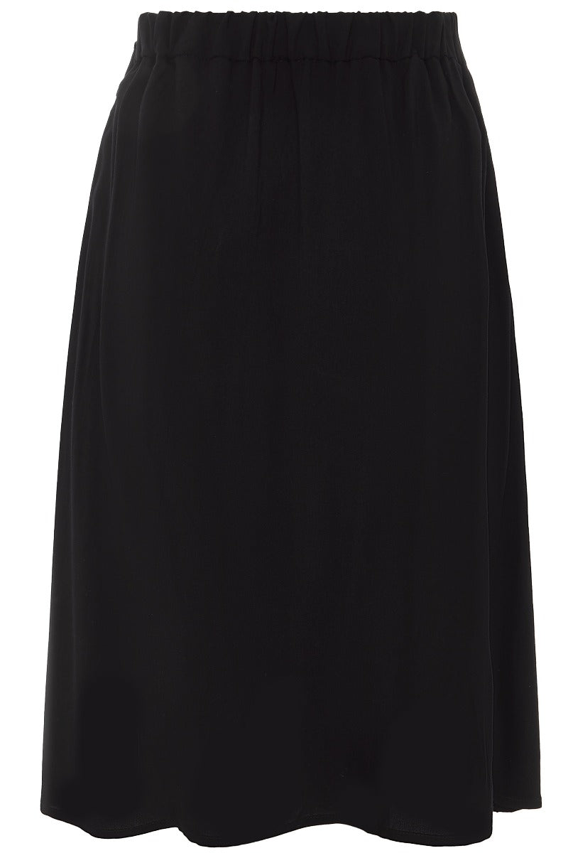 Frances Floaty Wrap Skirt in Black