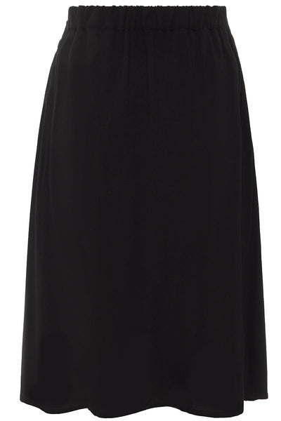 Frances Floaty Wrap Skirt in Black