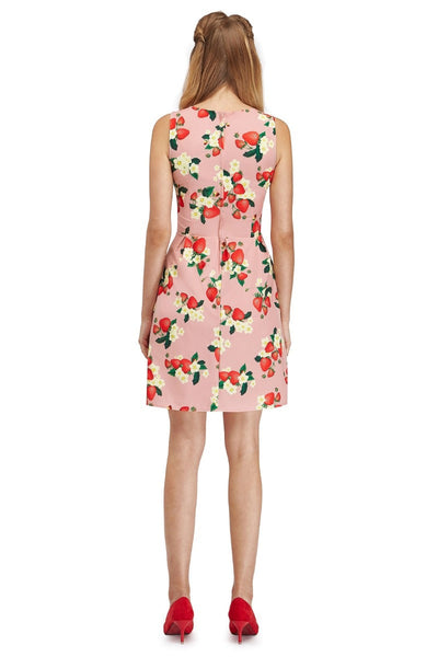 Joan Pink Strawberries Summer Dress