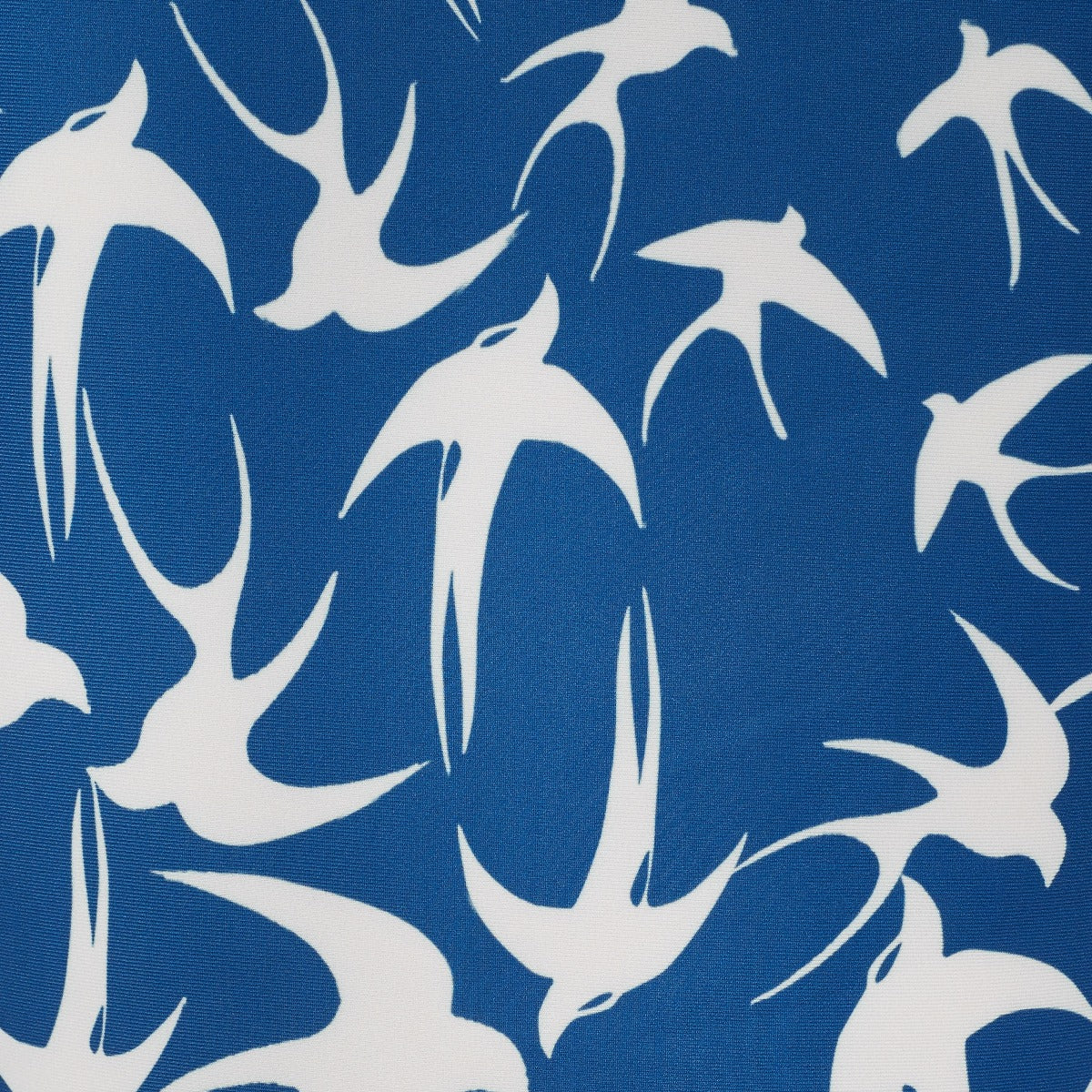 Isabella Off-the-shoulder Wiggle Dress Duck Blue & White Swallows