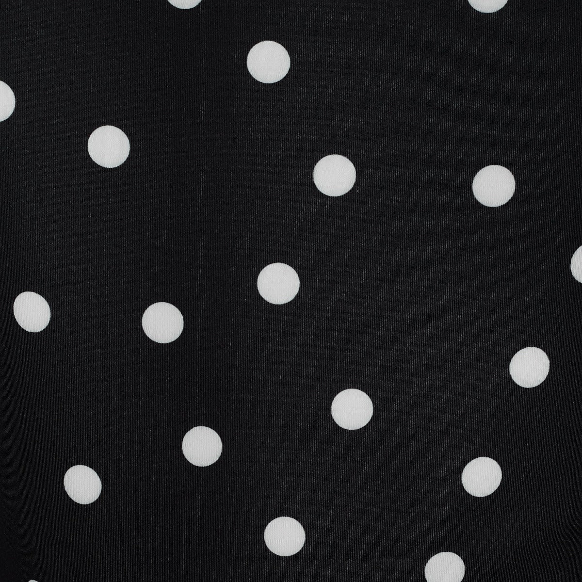 Isabella Off-the-shoulder Tight Dress White & Black Polka Dots
