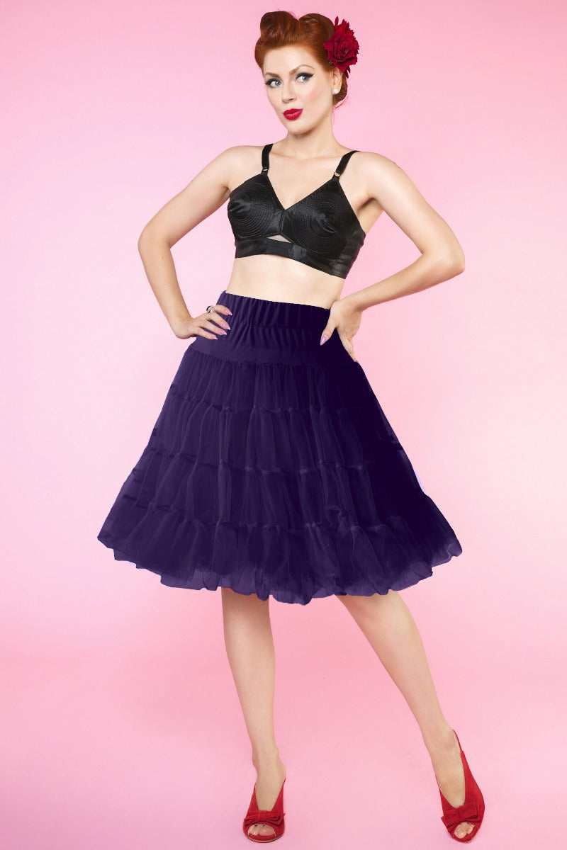 Super soft and fluffy 58cm petticoat in Purple
