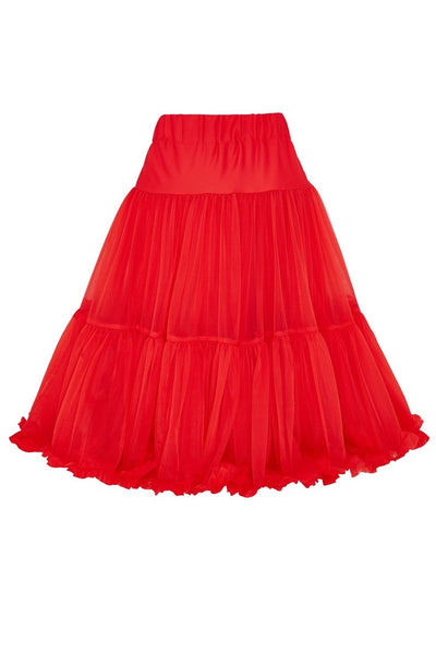 Soft & Fluffy Nylon Petticoat 59cm-23 Inches - Red