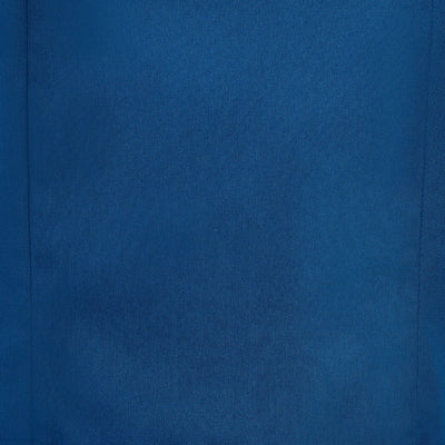 Georgette Wiggle Dress Peacock Blue & Burgundy/White Polka